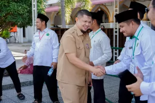 Sambut Kepulangan Jemaah Haji 4 Kecamatan di Mandau, Ini Harapan Camat Mandau