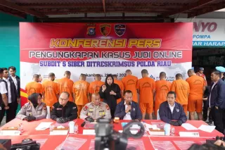 Bongkar Sindikat Judi Online Higgs Domino di Pekanbaru, Omzet Tembus Rp3,6 Miliar