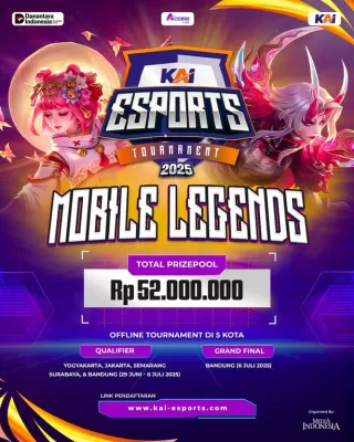 Dukung Talenta Muda Digital, KAI Daop 8 Surabaya Taja Esports Mobile Legends Tournament 2025