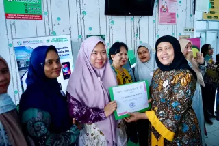 Deteksi Dini Kanker Serviks, Ketua TP PKK Langkat Ny. Endang Kurniasih Ajak Perempuan Pematang Jaya Aktif Ikuti Tes IVA