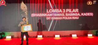 Mantap! Desa Bokor Raih Juara 1 Lomba Tiga Pilar Tingkat Polda Riau