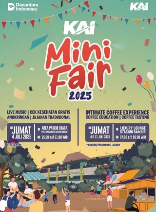 Nikmati Sajian dan Keseruan KAI Mini Fair 2025 di Stasiun Gambir KAI Daop 1 Jakarta
