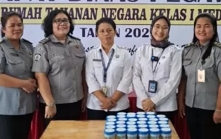 Usai Rapat Dinas, Pegawai Rutan Kelas I Medan Jalani Tes Urine Bersama BNN