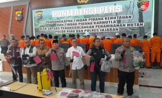 Sepanjang 2025, Polda Riau Ringkus 22 Pelaku Pembakar Hutan