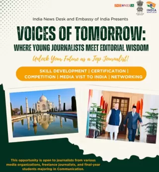 Kedubes India dan India News Desk Luncurkan Program “Voices of Tomorrow” JMI