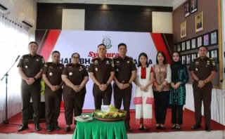 Kejari Inhu Gelar Syukuran HBA ke 65 Tahun 2025