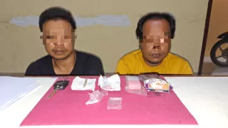 Polsek Pangean Bekuk Dua Pelaku Narkotika