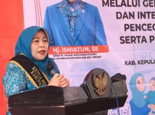 Ketua TP PKK Kepulauan Meranti Buka Gerakan Kegiatan Posyandu Aktif