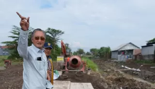 Kementrian PU Kembalikan Fungsi Irigasi Cikeusik di Cirebon dan Kuningan