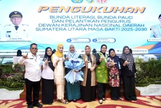 Endang Syah Afandin Jabat Bunda Literasi, Bunda PAUD dan Ketua Dekranasda Langkat, Ini Harapanya