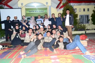 Pj Kades Desa Alahair Perpisahan Sekaligus Lepas KKN UIN Suska Riau