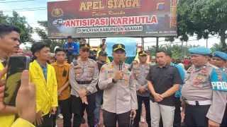 Polres Asahan Amankan Aksi BEM Se-Kabupaten Asahan, Berjalan Tertib dan Lancar