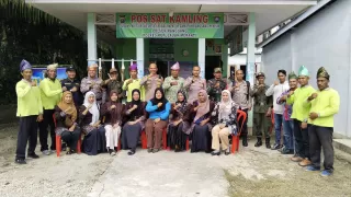 Wakili Kepulauan Meranti di Lomba Satkamling 2025, Tim Polda Riau Nilai Pos Satkamling Kedaburapat