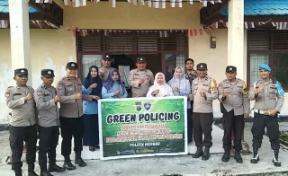 Gencarkan Program GP,  Polres Kepulauan Meranti Seru Warga Tanam Pohon dan Jaga Lingkungan