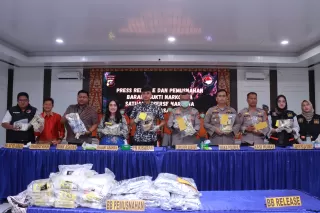 Sat Narkoba Polres Asahan Gagalkan Peredaran 8,6 Kg Sabu, 32 Ribu Jiwa Terselamatkan