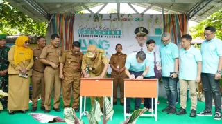 Syah Afandin Launching Program LVNG Pemantauan Kesehatan Digital Anak di Langkat