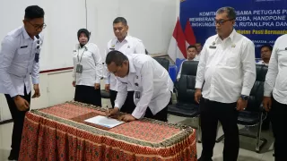 Wujudkan Pemasyarakatan Bersih dan Berintegritas, Kanwil Ditjenpas Sumut Teken Komitmen Bersama