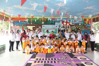 Green Policing, Reskrim Polres Bengkalis Sosialisasi Jaga Lingkungan di TK KB