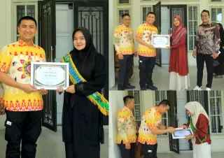 Mahasiswa Labura Raih Wisudawan Terbaik, Bupati Hendriyanto Langsung Beri Apresiasi