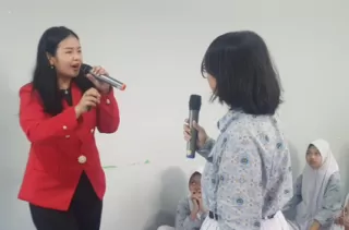 Handling Criticism and Haters Bersama Priska Sahanaya dan BCF di SMA dan SMK Purnama 1
