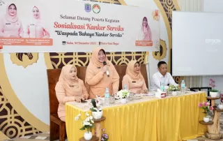 Dharma Wanita Binjai Gelar Sosialisasi Kanker Serviks