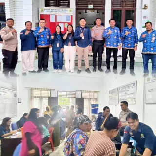 Pelayanan Terpadu Dukcapil–BPJS Hadir di Pantai Cermin, Ombudsman Kawal Langsung