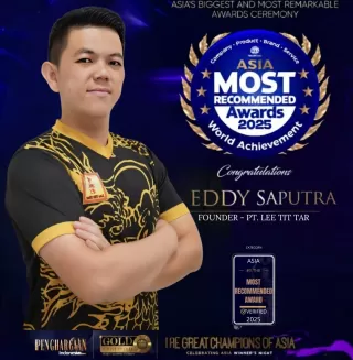 Ukir Prestasi di Asia, Eddy Saputra Dinobatkan Golden Inspiring Professional 2025