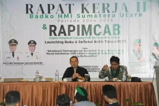 Plt Kadis Kominfostan Deli Serdang Jadi Pembicara Raker Badko HMI Sumut