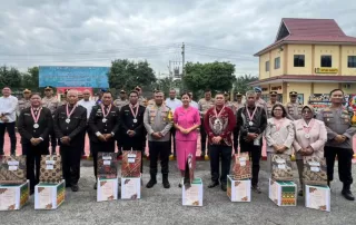 Kapolres Asahan Pimpin Korps Raport Kenaikan Pangkat dan Pelepasan Purna Bhakti