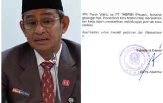 Tanpa Tembusan ke Wali Kota dan BPJS, Surat Edaran JHT PPPK-PW Dicap 'Akal-akalan' Sekda Medan