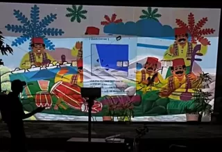 School of Design BU Hadirkan Ruang Hiburan dan Edukasi Publik Inklusif Lewat Projection Mapping