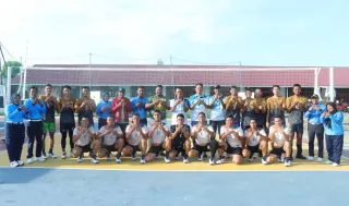 Diikuti 42 Tim, Polres Kepulauan Meranti Hadiri Pembukaan Turnamen Volly Ball Terpedo 2026