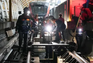 LRT Jabodebek Manfaatkan Waktu Malam Pastikan Jalur Aman dan Andal Setiap Pagi
