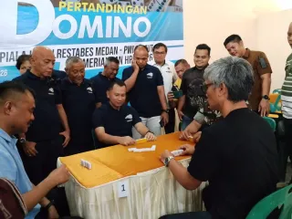 Sambut HPN 2026, PWI Sumut Gelar Domino Piala Kapolrestabes