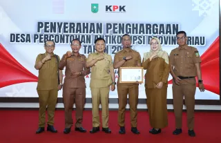 Wow! Desa Insit Diganjar Penghargaan Desa Percontohan Antikorupsi Provinsi Riau 2025