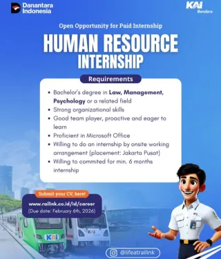 PT Railink Buka Program Magang Internship Dukung Pengembangan Talenta Muda Indonesia