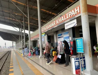 Kian Diminati, Stasiun Bandar Khalipah Hubungkan KA Bandara Hingga Bus Listrik