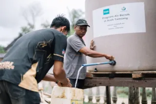 CSR Dupoin Sasar Akses Air Bersih Bagi Warga Terdampak Banjir dan Longsor di Aceh Tamiang