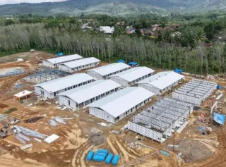 Kementerian PU Bangun 245 Unit Huntara di Batangtoru Fasilitas Lengkap Layak Huni