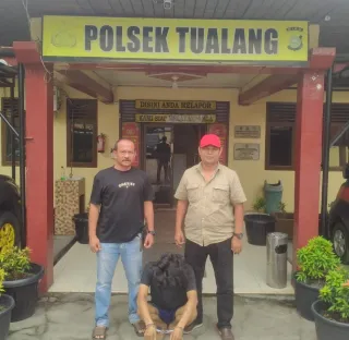 Wanita Muda di Perawang Siak Dipukul Pakai Pelepah Sawit hingga Lebam, Pelaku Tertunduk Ditangkap Polisi