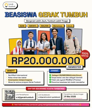 Luncurkan Beasiswa Rp20 Juta, Gerak Tumbuh Indobesia Komitmen Perlindungan Data