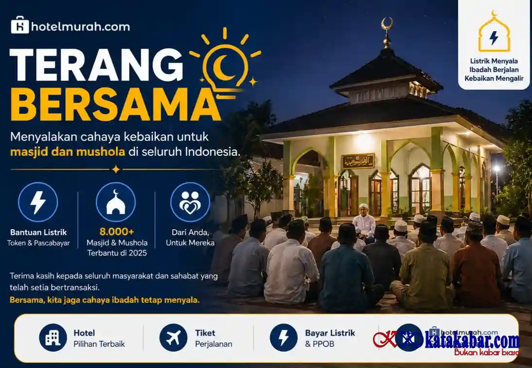 Mantap! Hotelmurah.com Bantu Delapan Ribu Masjid dan Mushola Lewat Program Terang Bersama