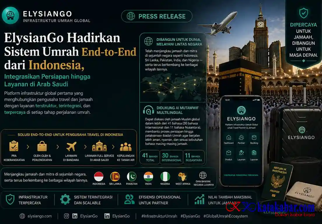 Sistem Umrah End-to-End, ElysianGo Integrasikan Persiapan hingga Layanan di Arab Saudi