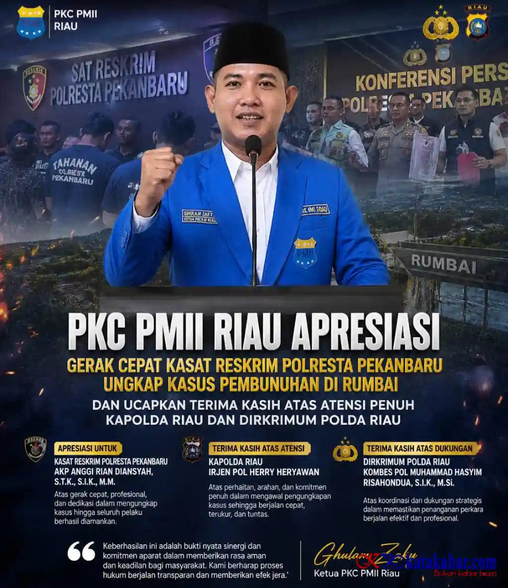 Gercep Ungkap Kasus Rumbai: PKC PMII Riau Apresiasi dan Sorot Atensi Kapolda Riau