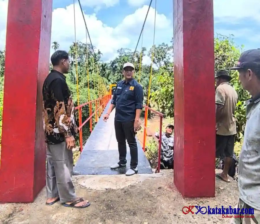 Warga Dusun Batas: Alhamdulillah Jembatan Sei Batang Rampung