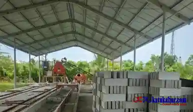 Beton Precast Foam Concrete dari Campuran Sawit Hasil Inovasi Riset BPDP dan Universitas SK