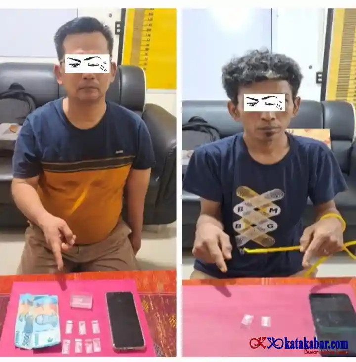 Lantaran Sabu Dua Warga Air Jamban Di Penjara Tim Opsnal Polsek Mandau