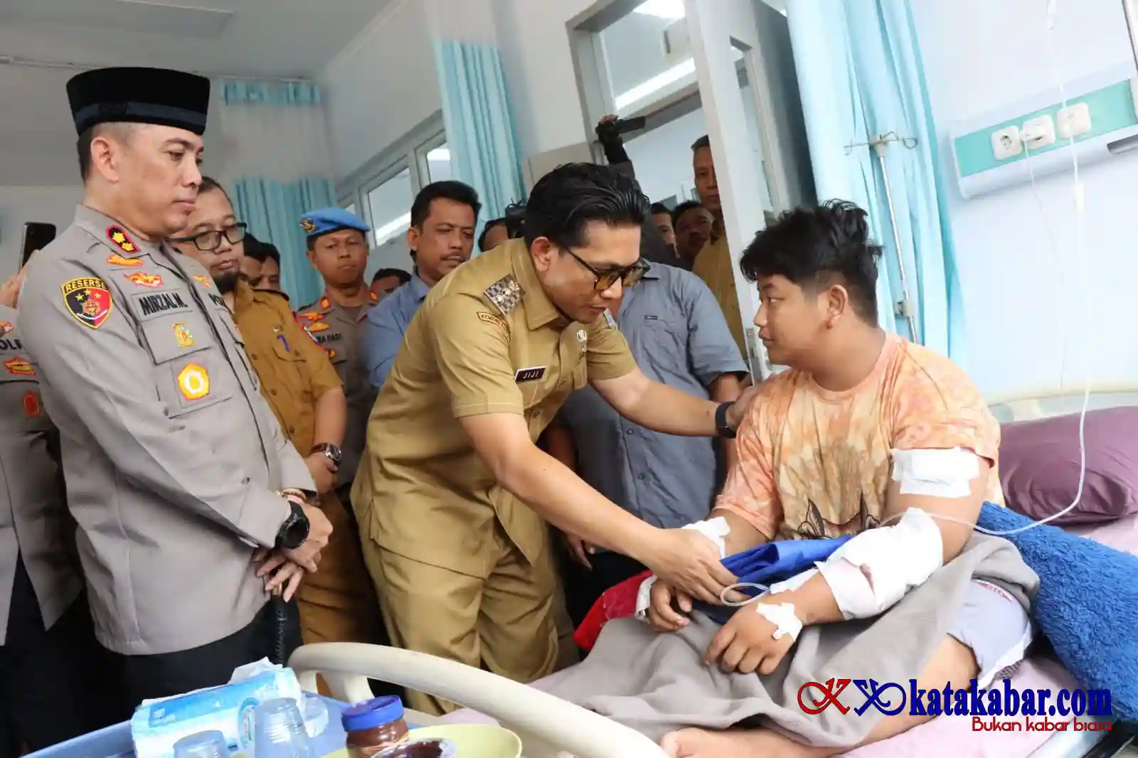 Jenguk Korban Begal, Pemko Binjai dan Polres Perkuat Rasa Aman Warga