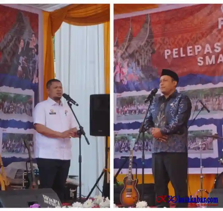 Hadir di Pensi dan Pelepasan Murid Kelas 12 Smandel, Ini Petuah Camat Mandau ke Siswa dan Ortu