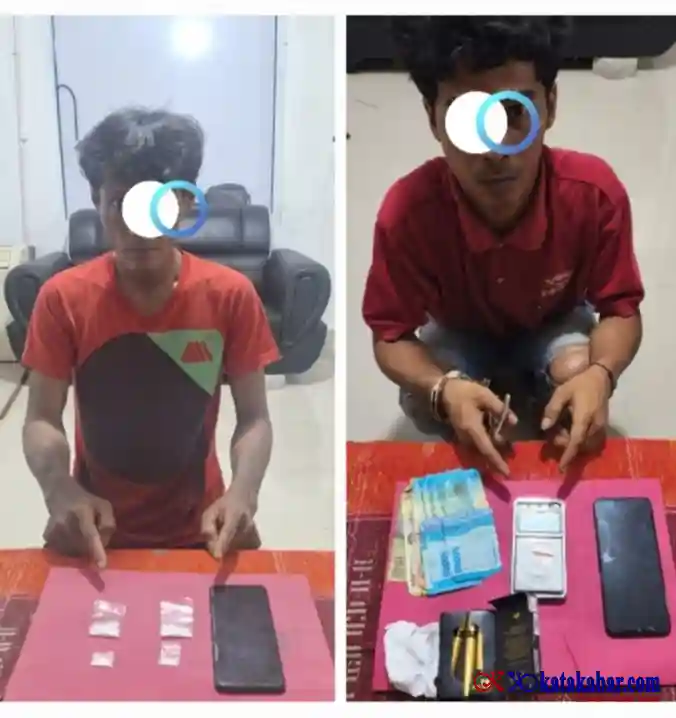 Polsek Mandau Borgol 2 Pria Warga Balik Alam dan Simpang Padang Gegara Sabu